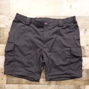 5.11 Tactical Zip-Off Cargo Shorts Men’s 40 Black‎ Nylon Stretch Outdoor